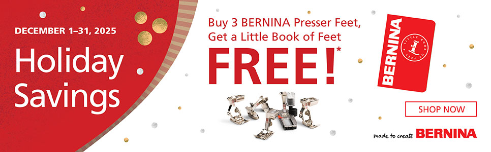 BERNINA December Savings! &nbsp;Shop Now!