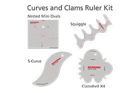 BERNINA Curves and Clams, 4 piece set